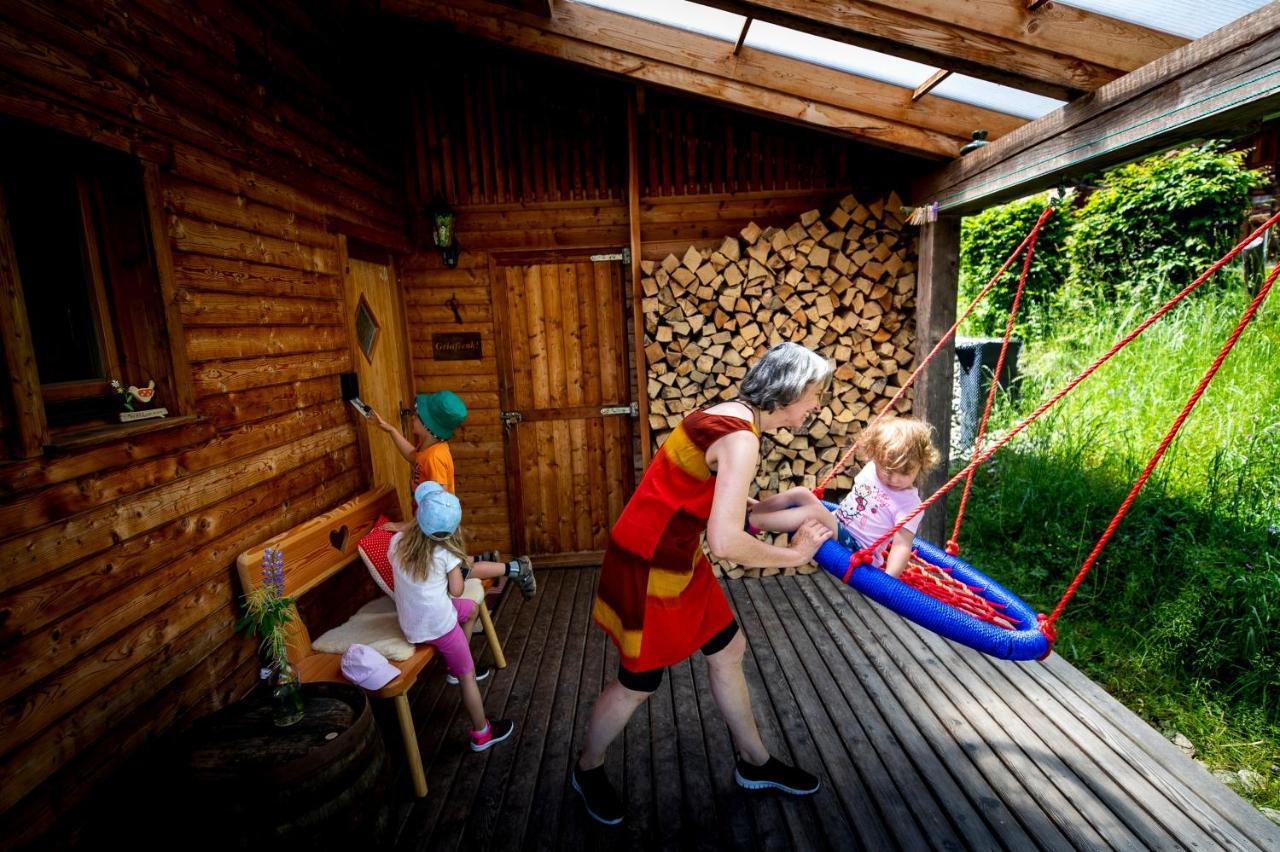 Naturpark Huette Mandl, Biobauernhof & Huettenurlaub Sankt Lambrecht Exteriér fotografie